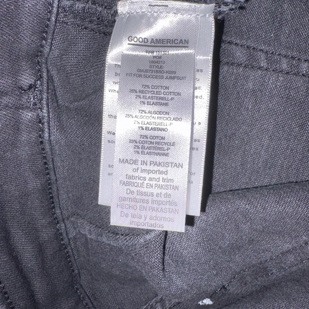 Good American “Fit for Success” Black Short-Sleeve Jumpsuit - Picture 8 of 13